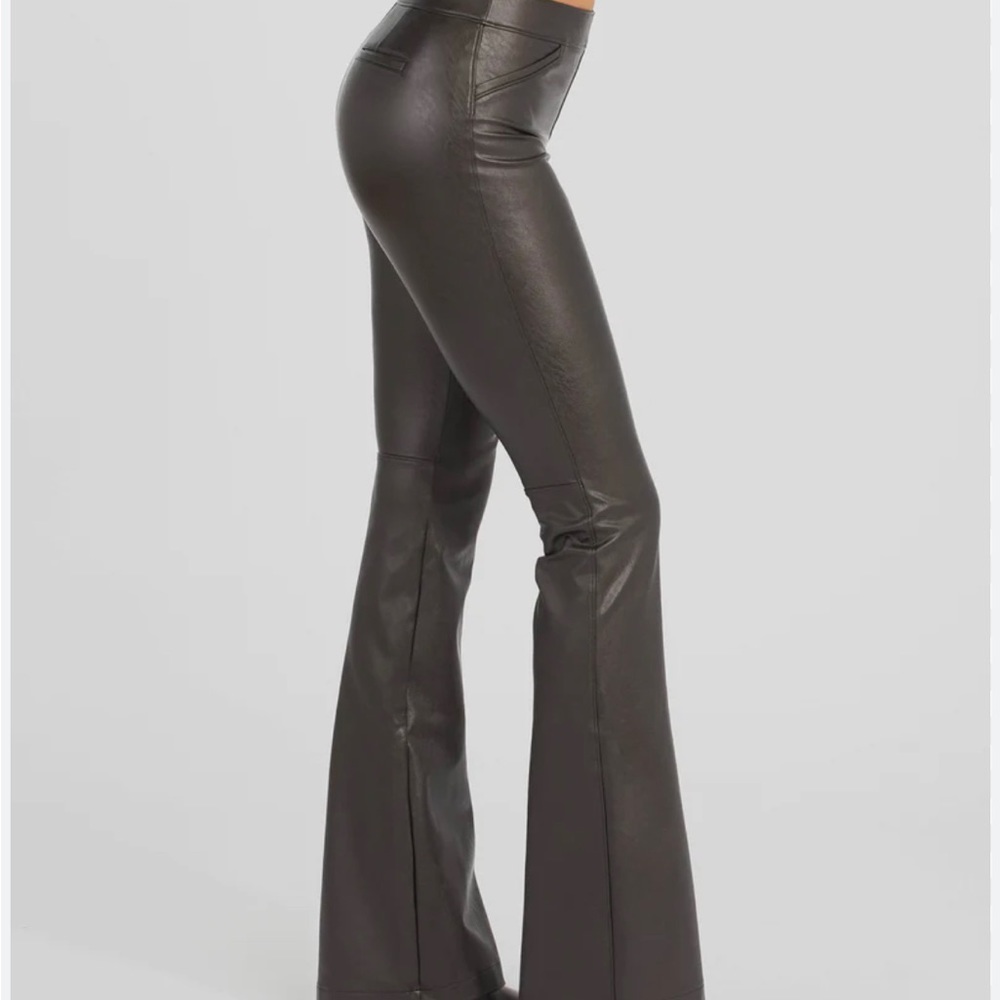 LikeNew Leather-Like Flare Pant , medium